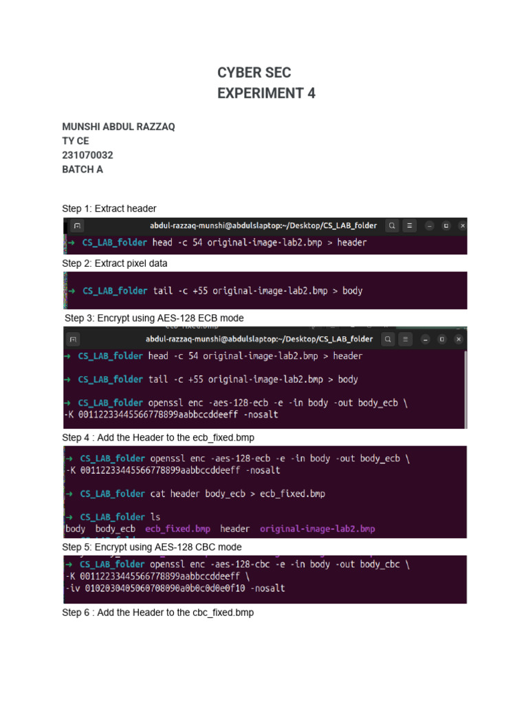 CS EXPT 4 | PDF