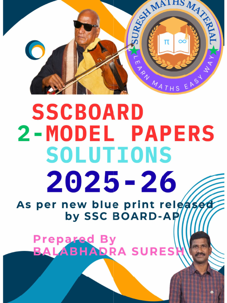 X Class - SSC Board Model Papers (2025-26) Solutions Img | PDF