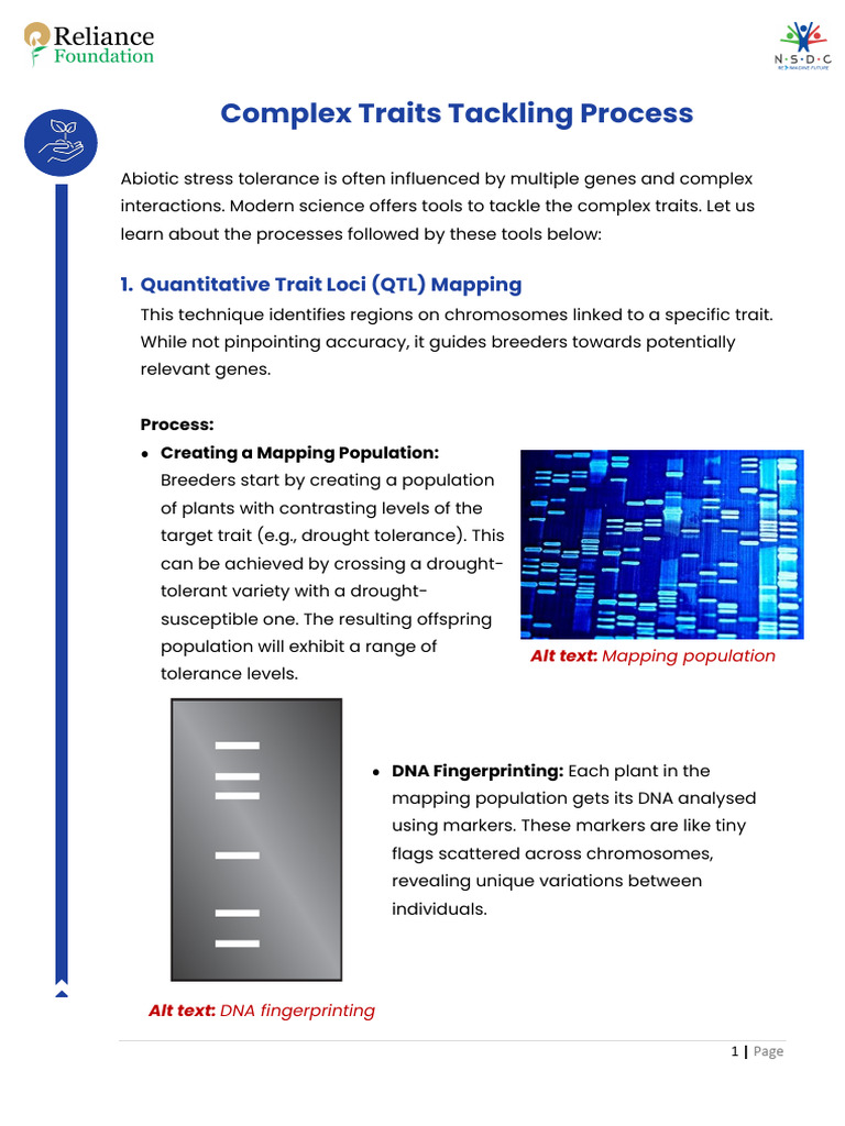 Complex Traits Tackling Process | PDF | Single Nucleotide Polymorphism ...
