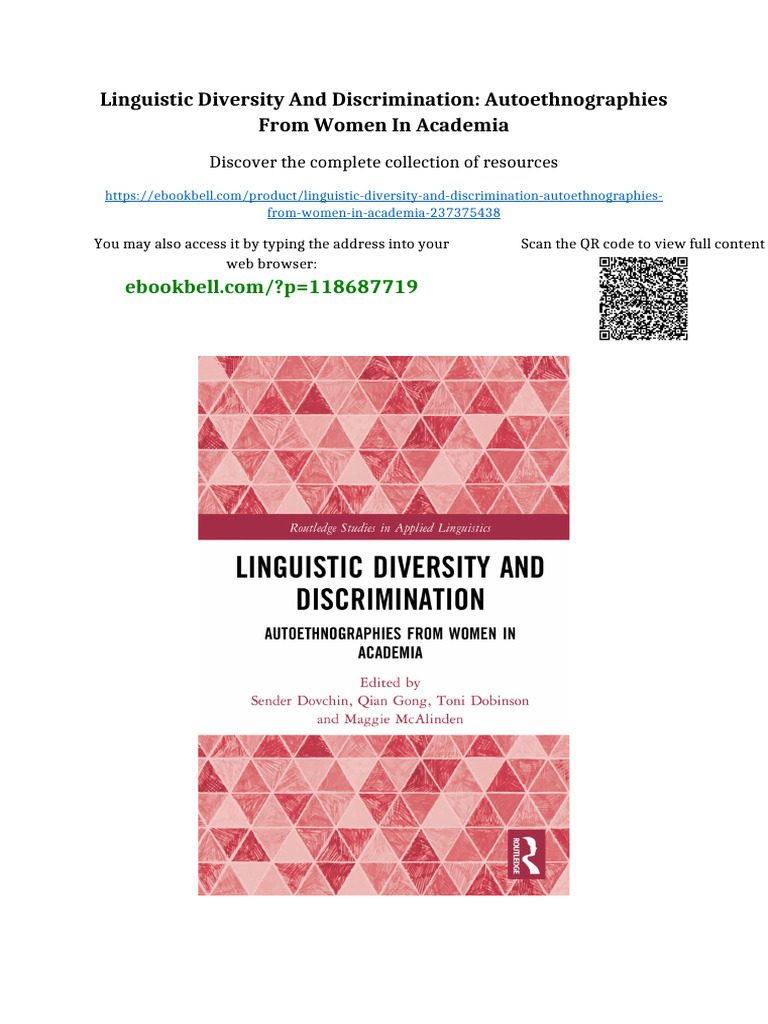 Linguistic Diversity and Discrimination: Autoethnographies From Women ...
