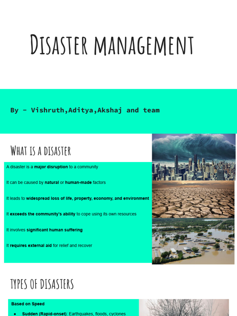 Disaster management seminar | PDF | Natural Disasters | Tsunami