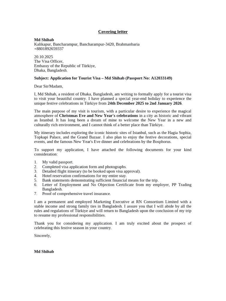 Covering Letter | PDF