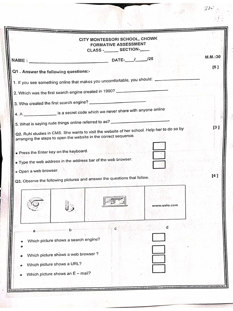 CT & ICT Practice Paper | PDF