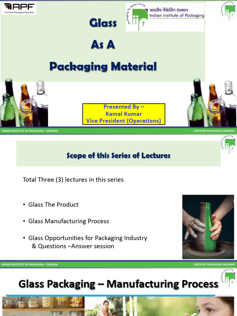 Lecture 2 & 3 Process, Container - Glass - Manufacturing - 02 | PDF ...