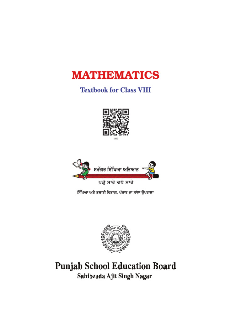 PSEB Class 8 Maths Textbook 2021 22english Medium | PDF