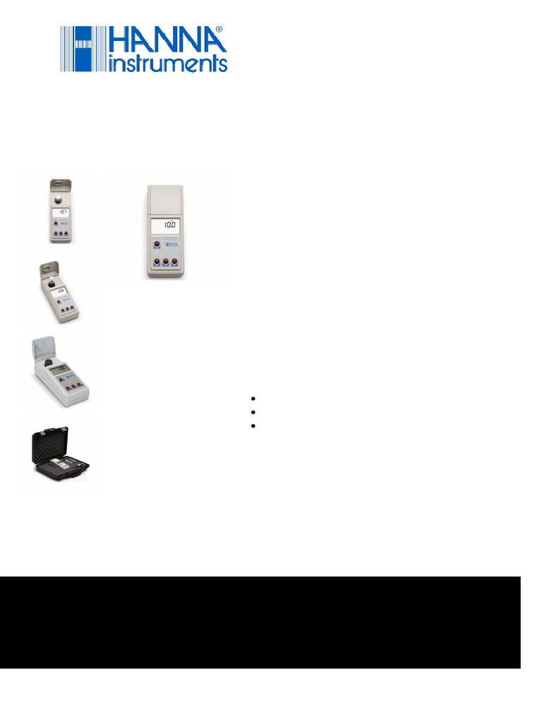Hanna Instruments | PDF