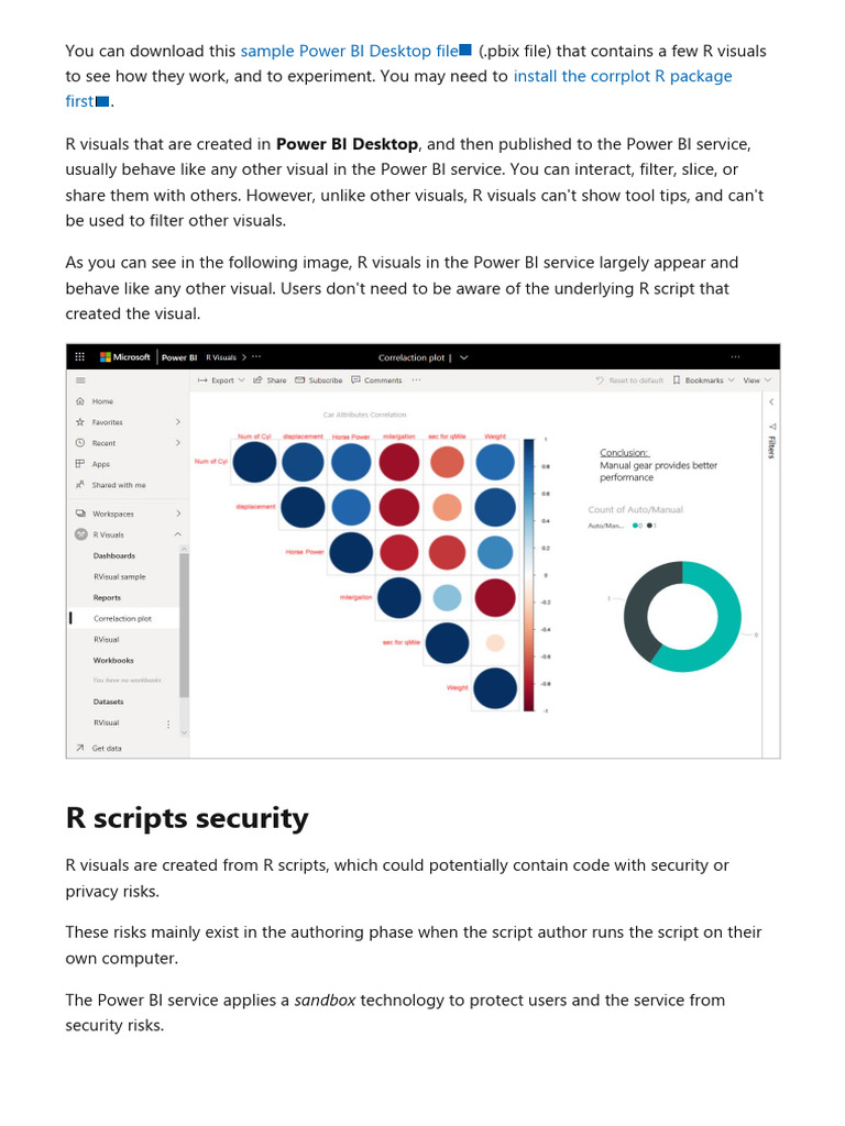 Power Bi Create Reports Part5 | PDF | R (Programming Language ...