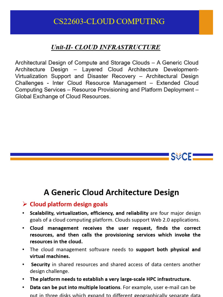 CS22603 Unit Ii Part 1 | PDF | Cloud Computing | Virtualization