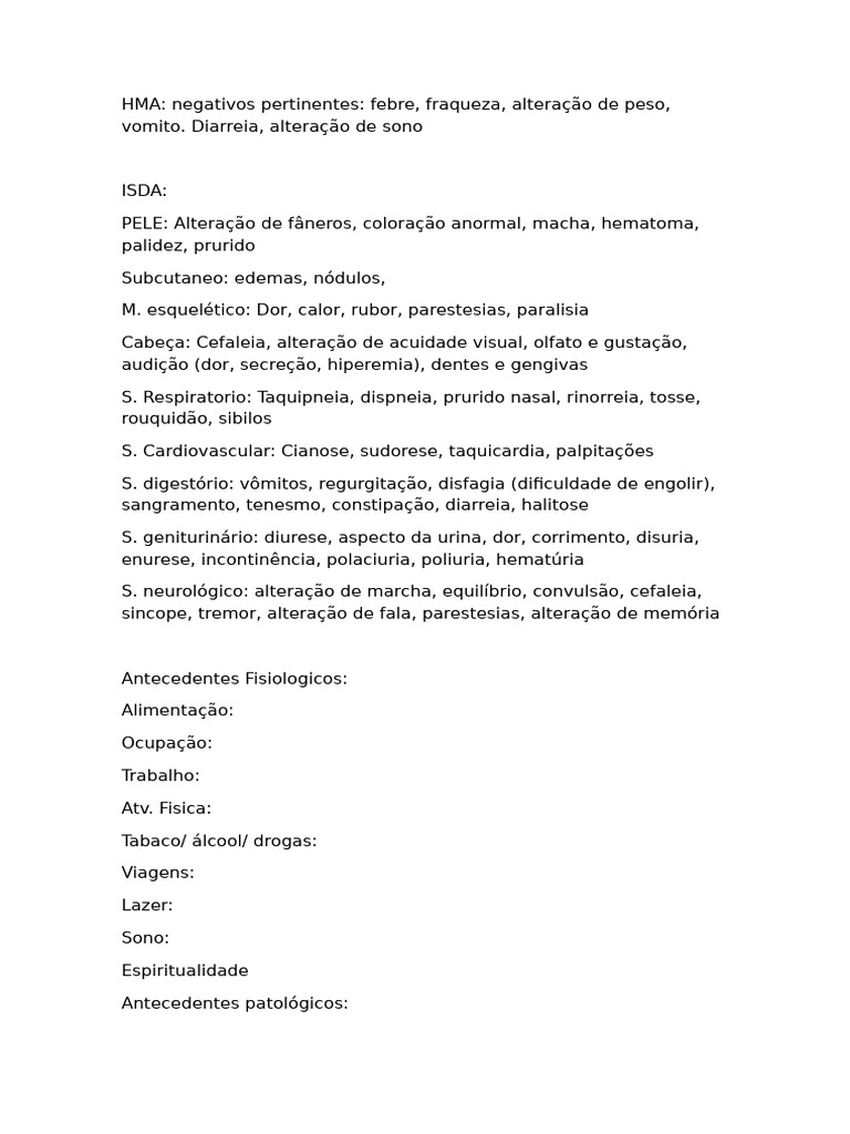 Anamnes e | PDF