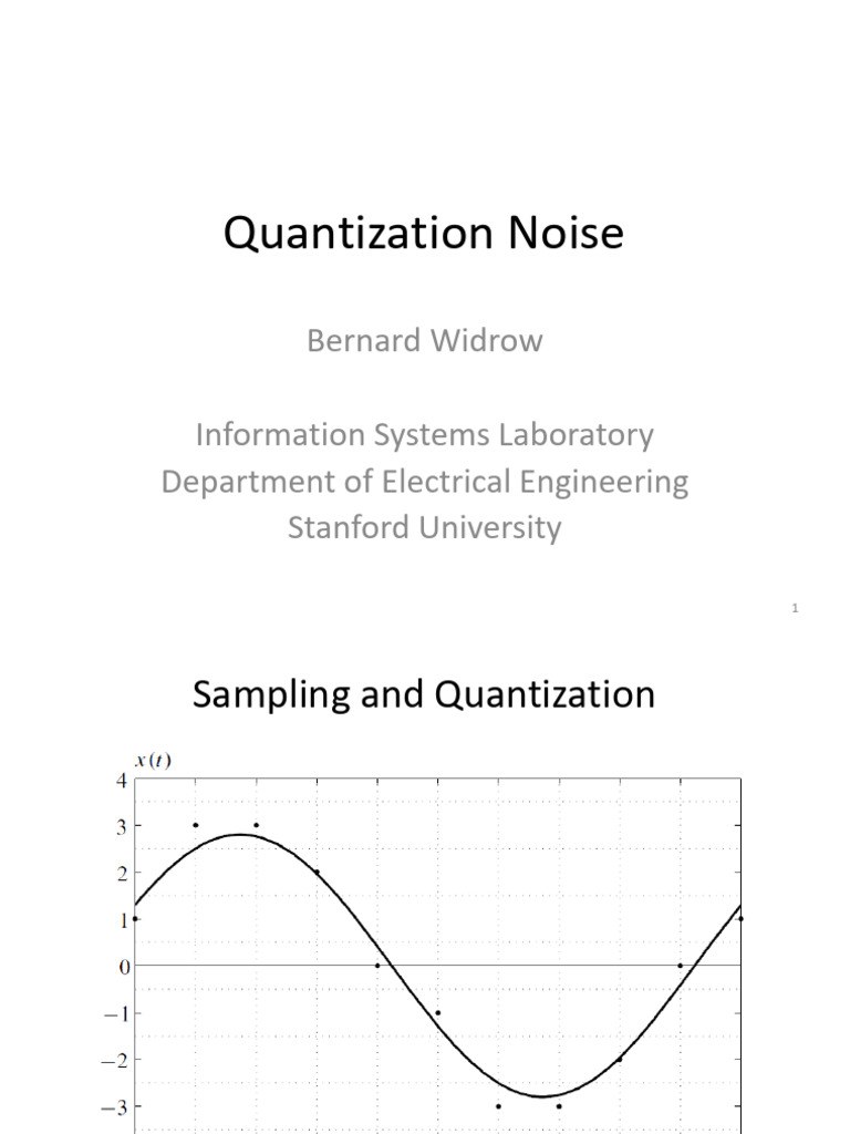 2019 Quantization Lecture | PDF | Signal To Noise Ratio | Probability ...