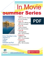 Dive in Movie Summer Series Flyer