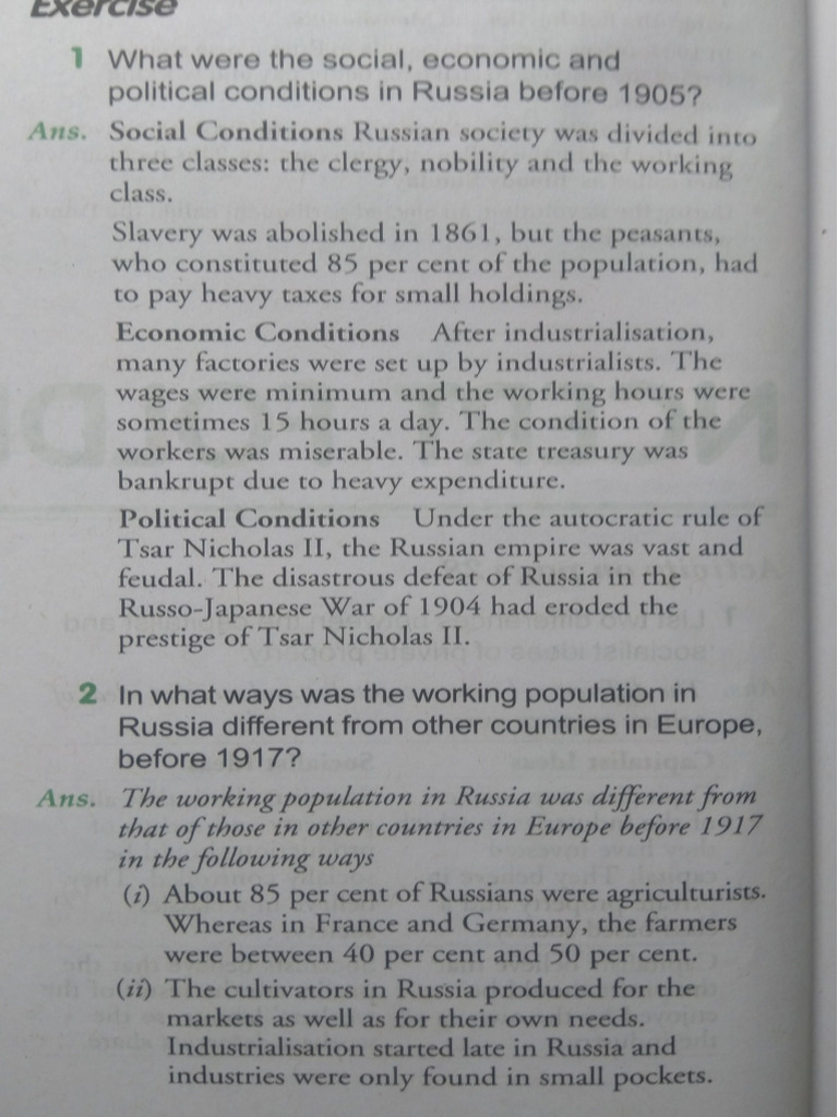 Gzq1629178445socialism in Europe and Russian Revolution-notes | PDF