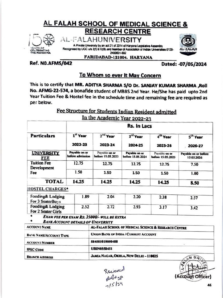 Fees Structure | PDF