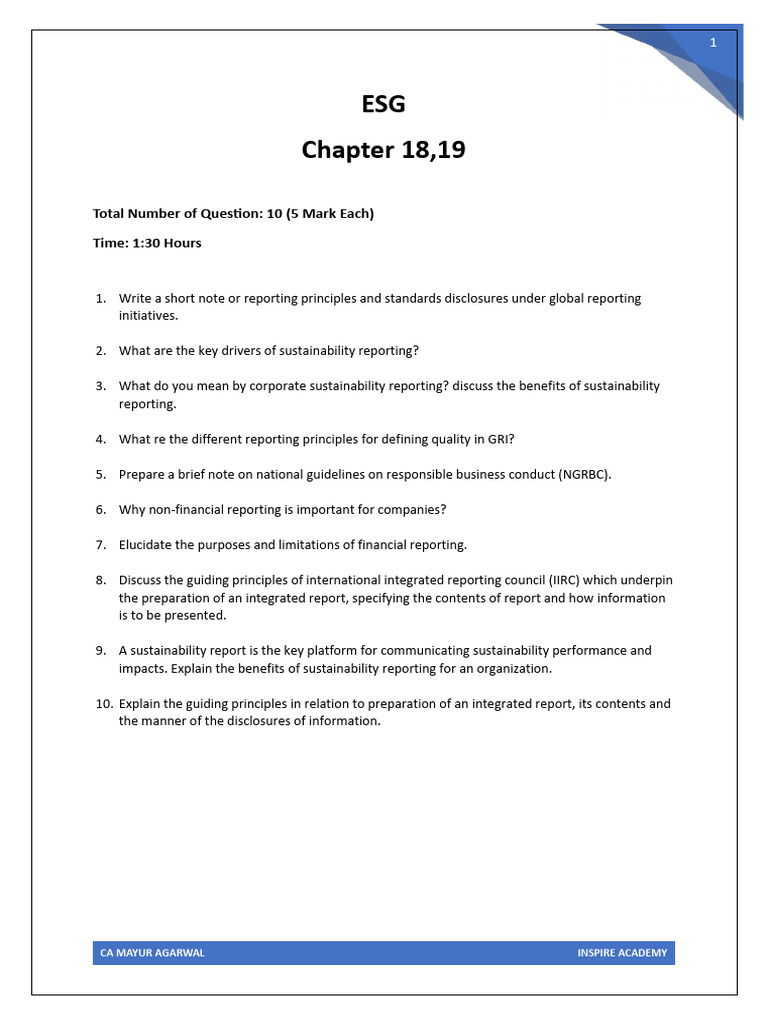 Chapter 18,19 Q | PDF