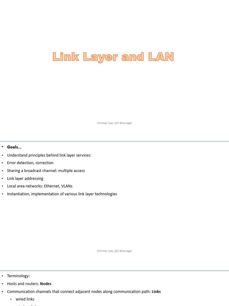 Computer Networks Unit 5 CAV | PDF | Channel Access Method | Network Switch