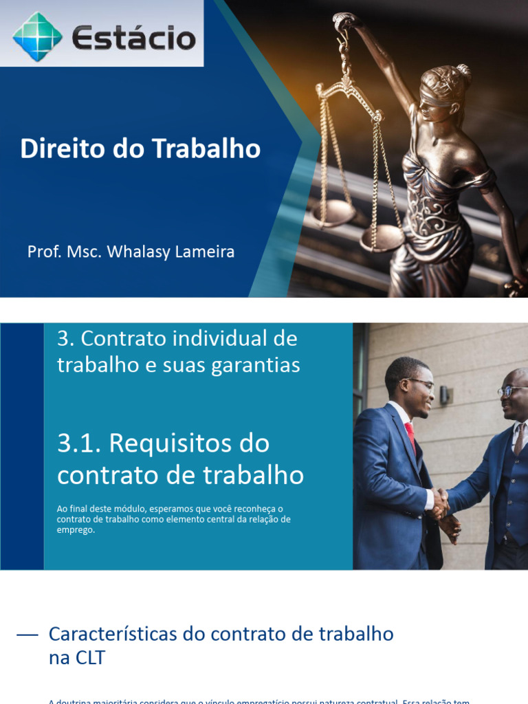 Direito Do Trabalho (Terceira Parte) | PDF | Direito Privado | Relações ...