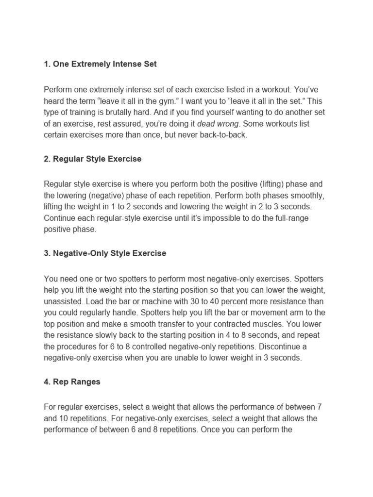 Colorado Experiment Instructions | PDF | Strength Training | Clinical ...