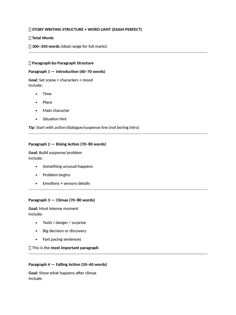 ? Story Writing Structure | PDF