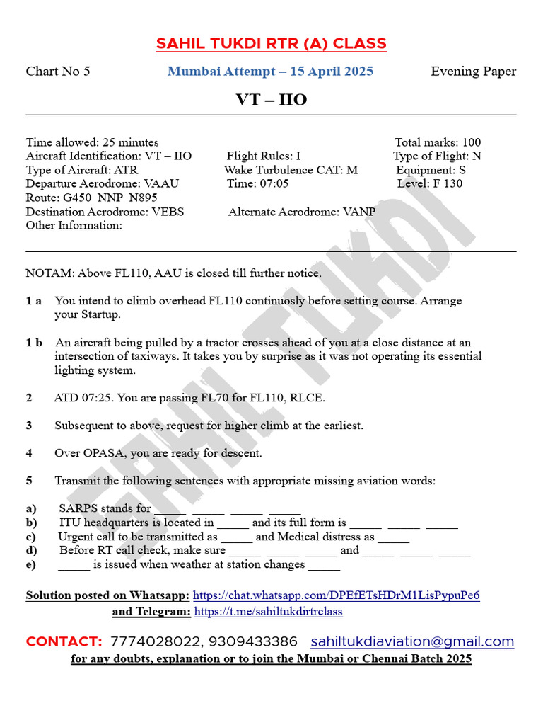 RTR Mumbai 15-04-25 Vt-Iio Paper | PDF