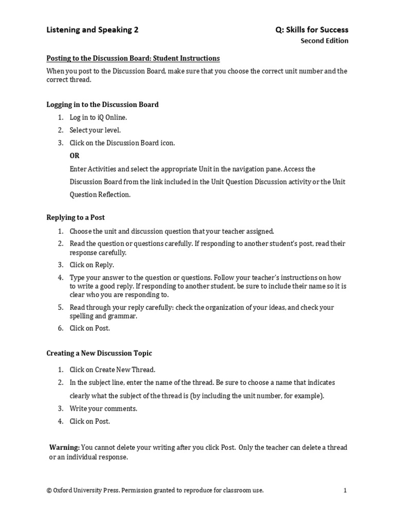 Iqs e Discussion Board Ls 2 Student Materials | PDF | Internet Forum ...