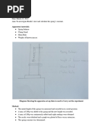 Hooke's Law Practical Experiment Guide | PDF