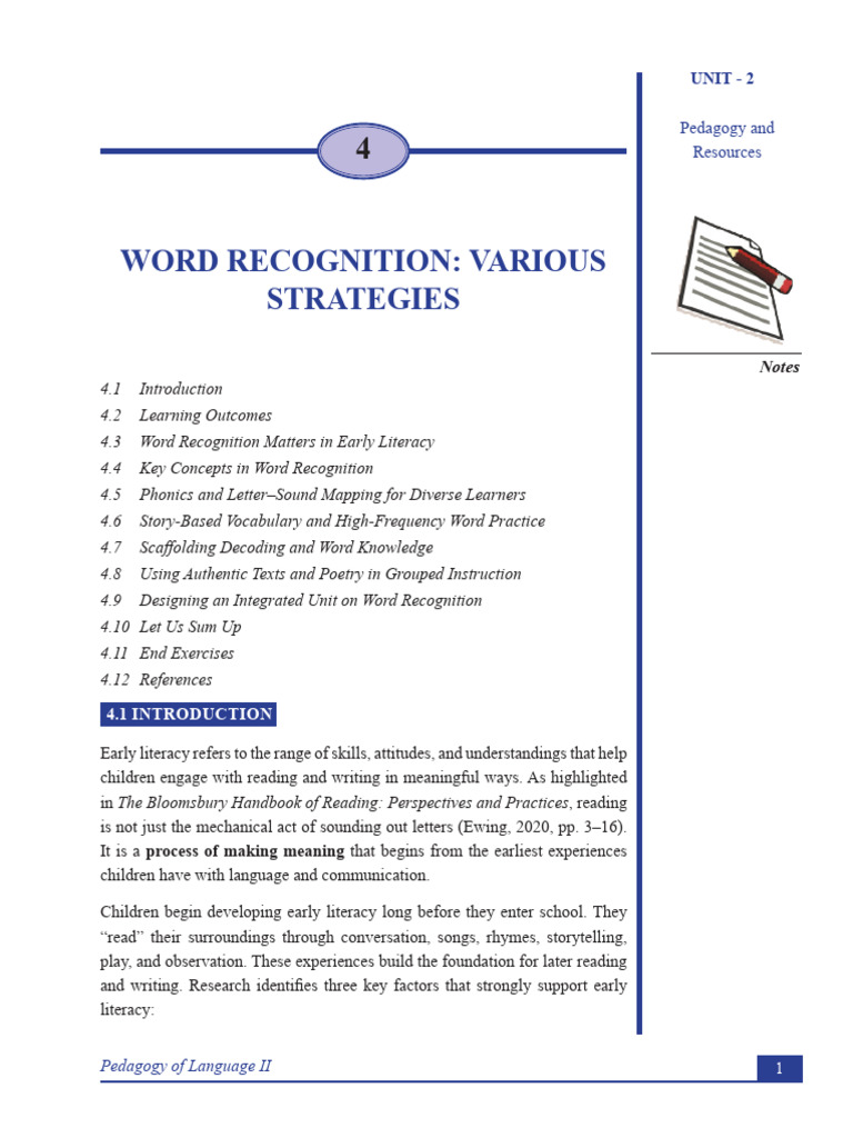 Unit 4 | PDF | Phonics | Reading Comprehension