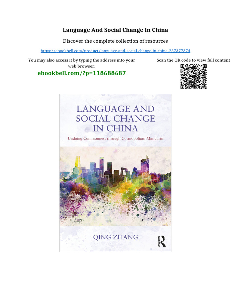 Language and Social Change in China PDF Version | PDF