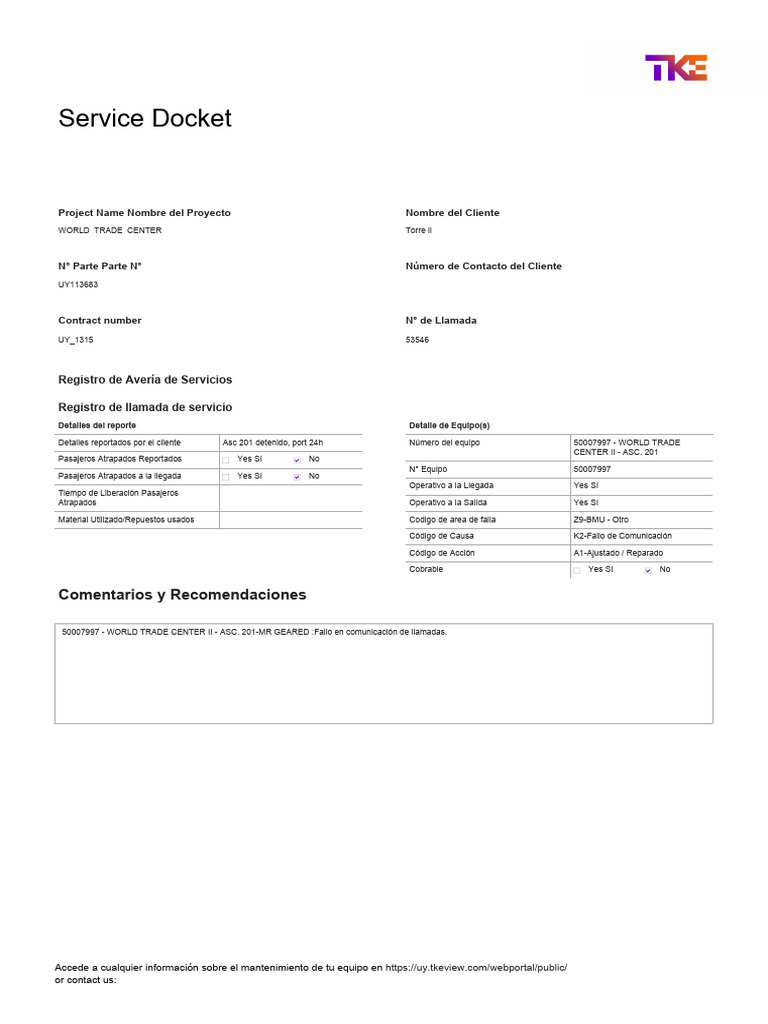 VFM Docket Callout Number 53546 | PDF
