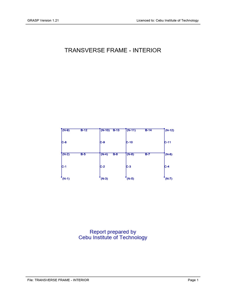 Transverse Frame - Interior | PDF | Civil Engineering | Deformation ...
