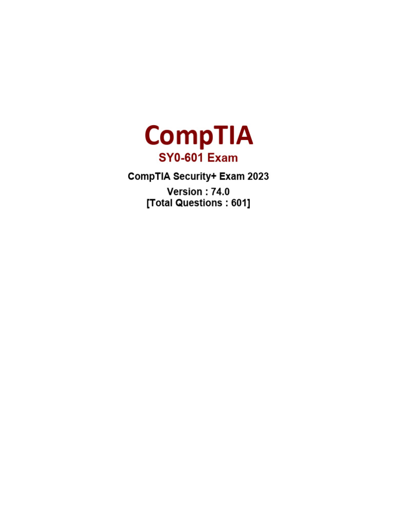 Sy0 601 1 | PDF | Computer Security | Security