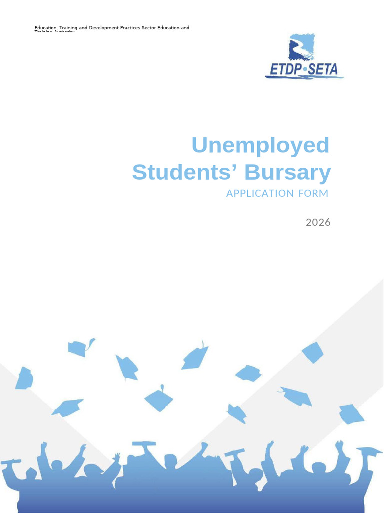 2026 ETDP SETA Bursary Application Form | PDF | Vocational Education ...