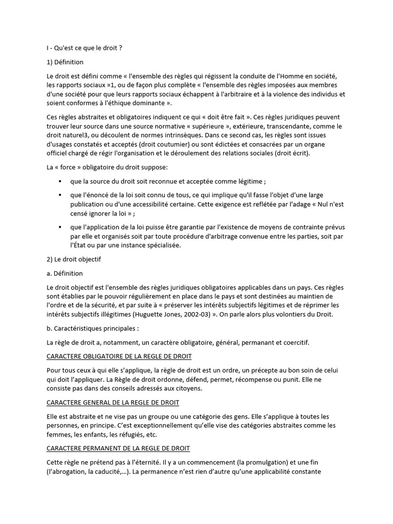 Chapitre 1 Droit | PDF | Loi | Droit à la propriété