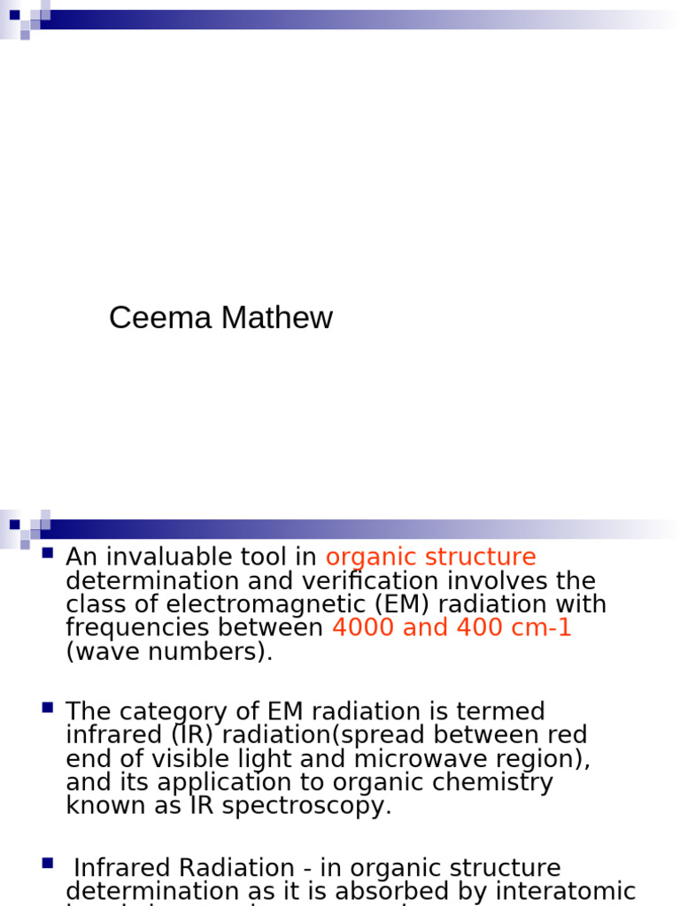 IR Ceema New | PDF | Chemical Polarity | Infrared Spectroscopy