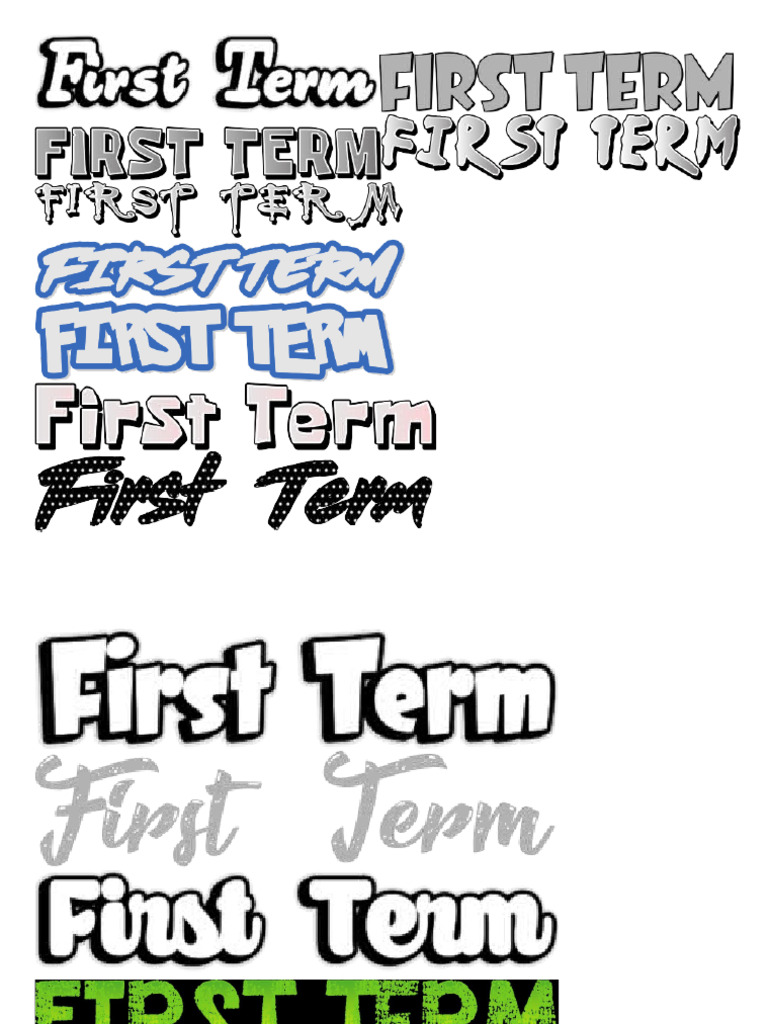 Firts Term | PDF