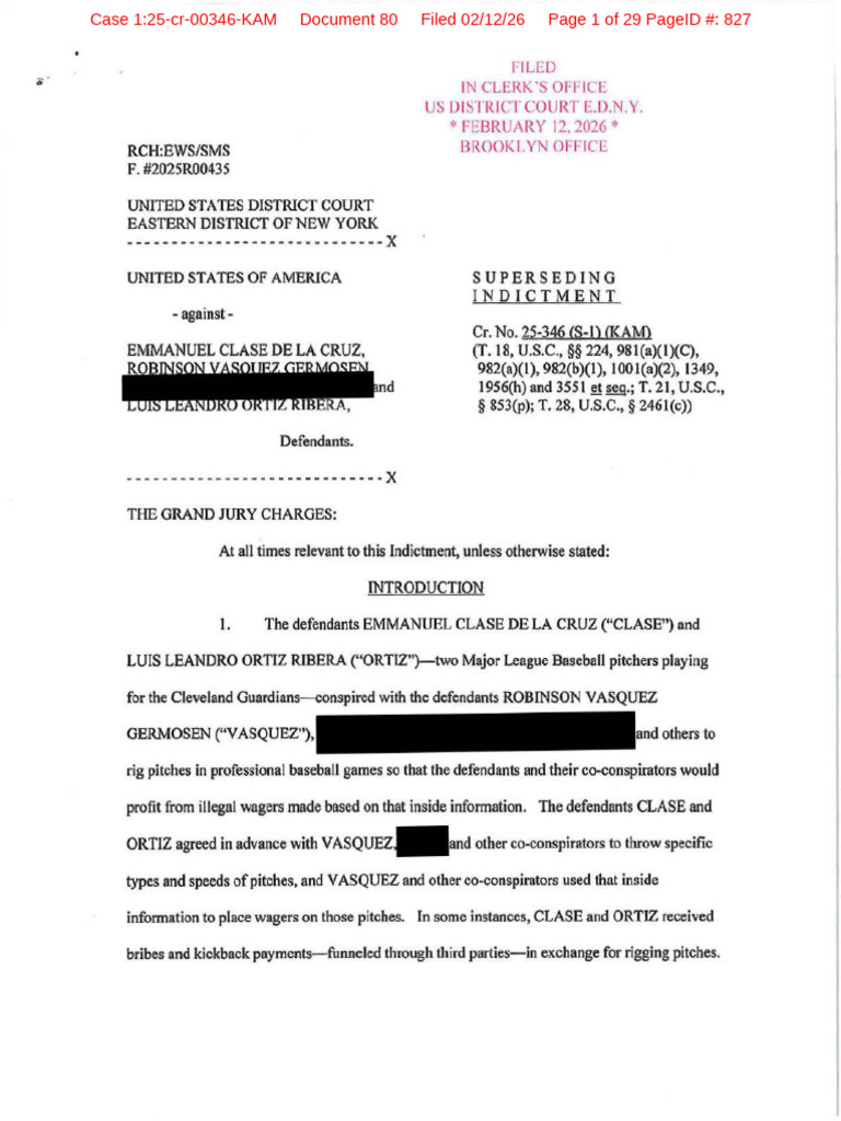 U.S. v. Clase de La Cruz Et Al. Superseding Indictment | PDF