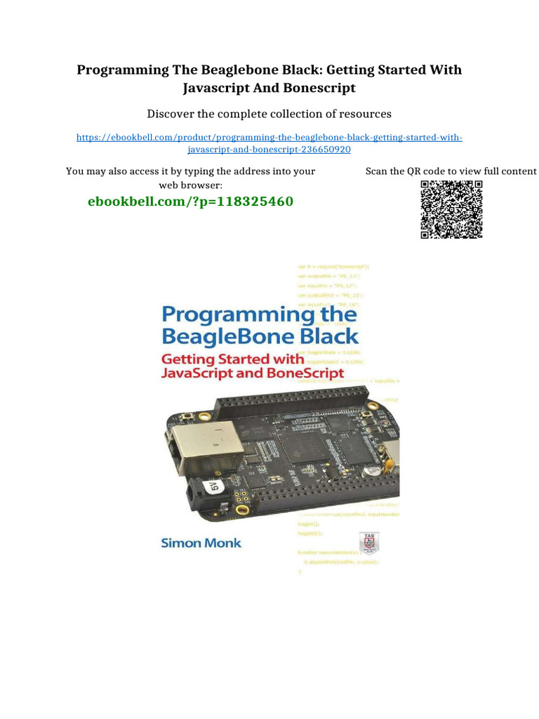 Programming The BeagleBone Black: Getting Started With JavaScript and ...