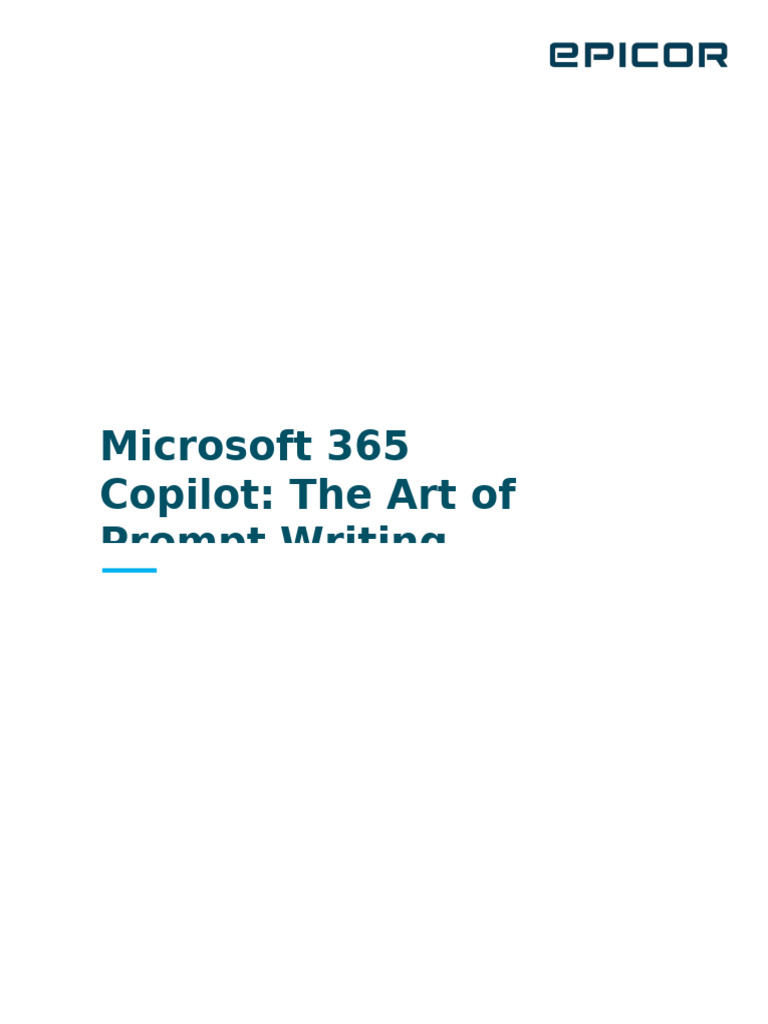 Tips for Prompts in Microsoft 365 Copilot | PDF