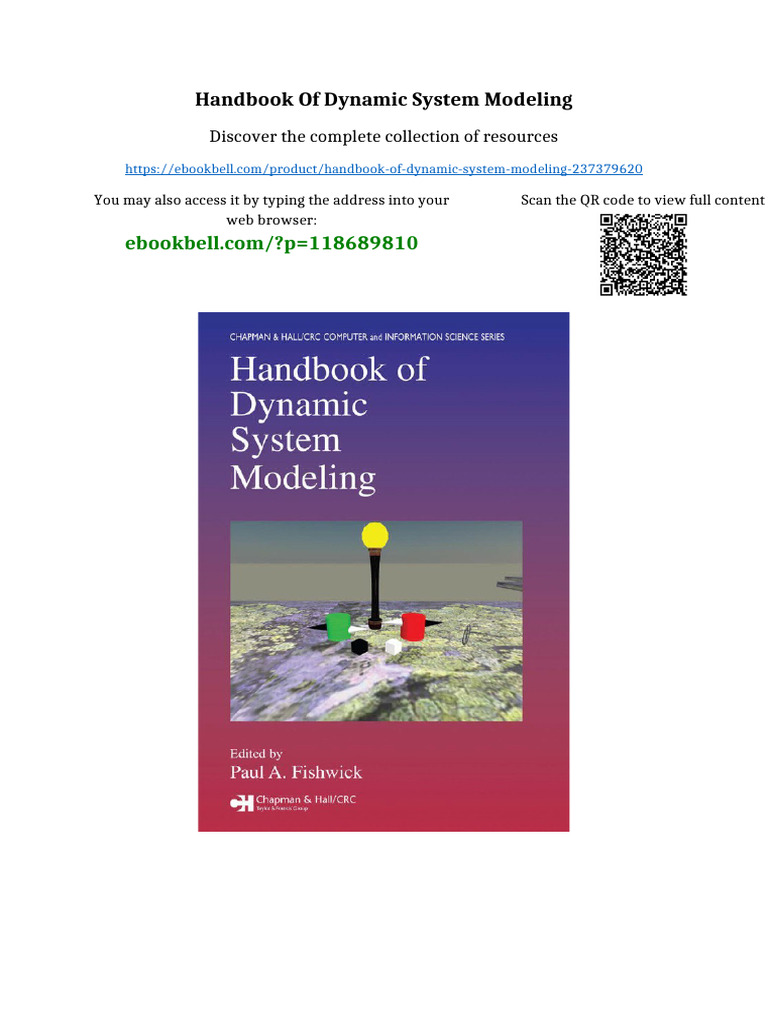 Handbook of Dynamic System Modeling Available Instanly | PDF ...