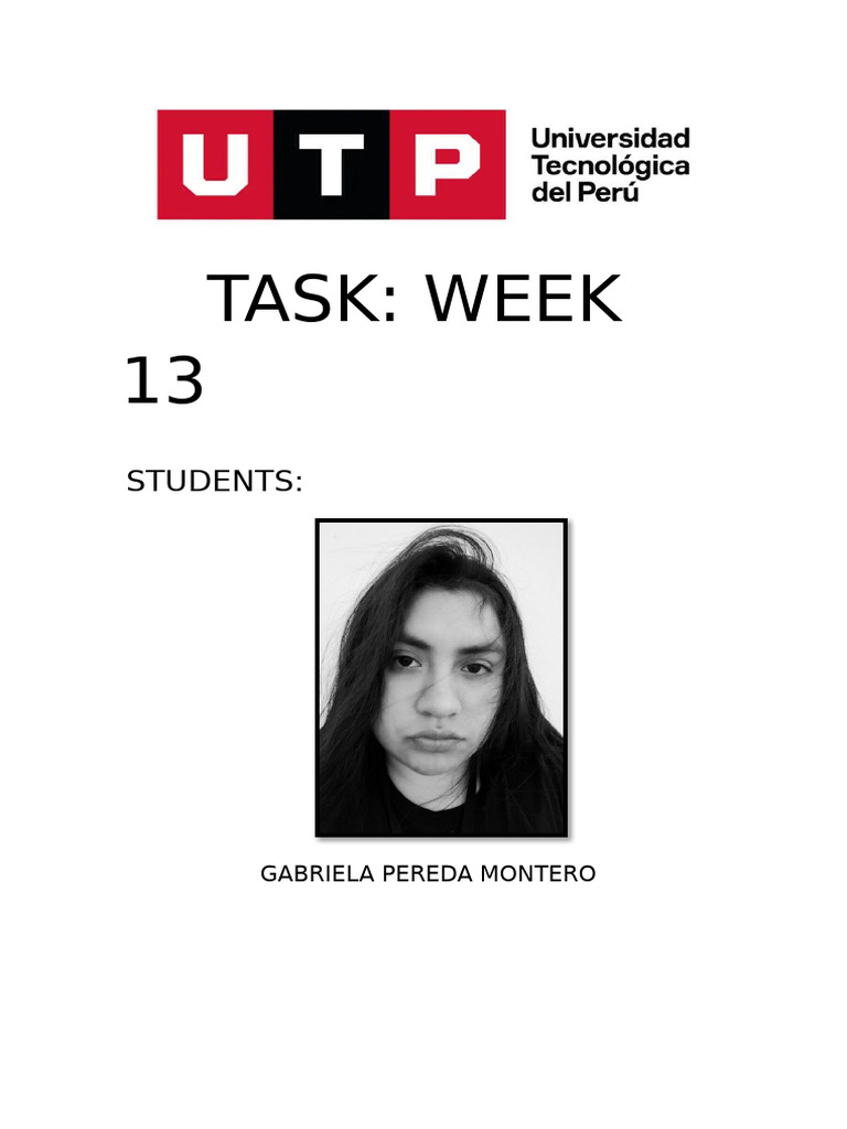 Task Week 13 | PDF