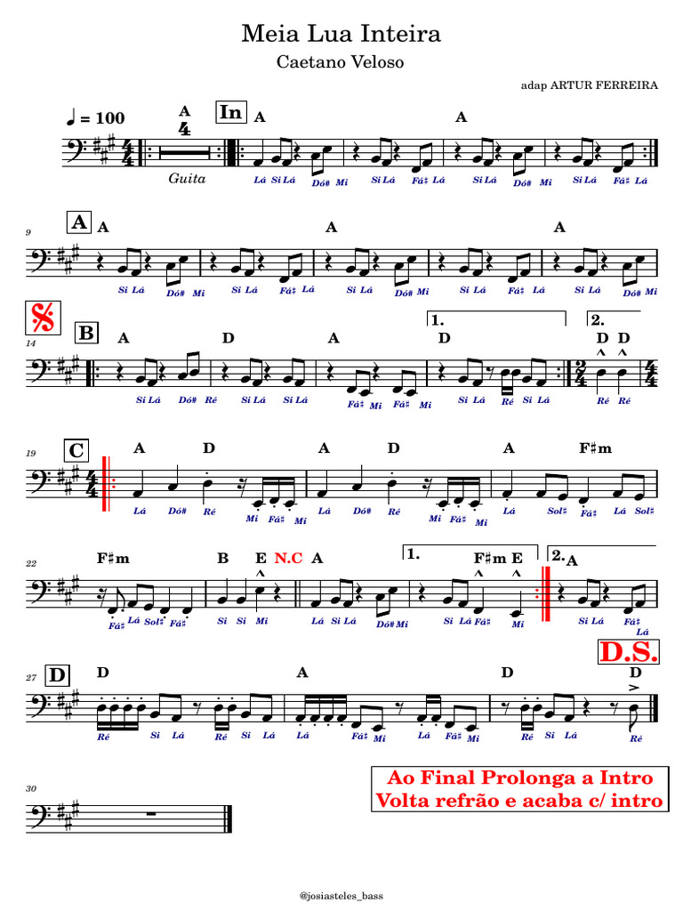 Meia Lua Inteira - Caetano Veloso | PDF | Musicologia | Composições ...