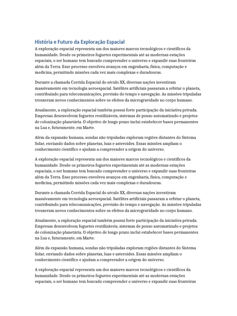 Exploracao Espacial | PDF | Exploração espacial | Satélite