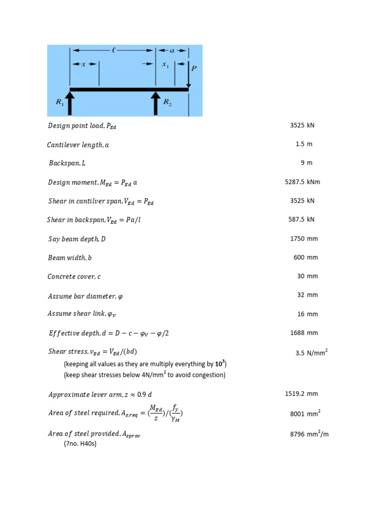 Concrete Propped Cantilever Beam | PDF | Beam (Structure) | Mechanical ...