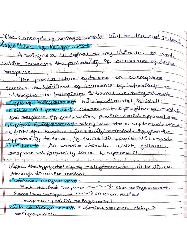 Learning Important Notes | PDF