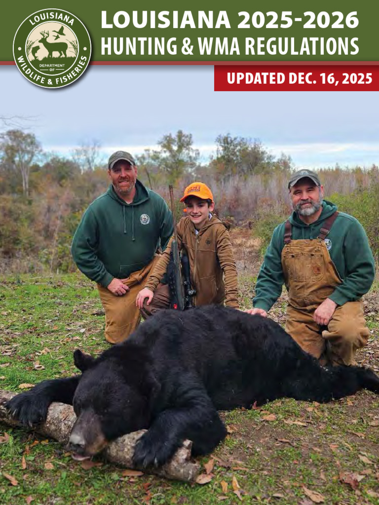 25 26 LDWF Hunting Regs SM | PDF