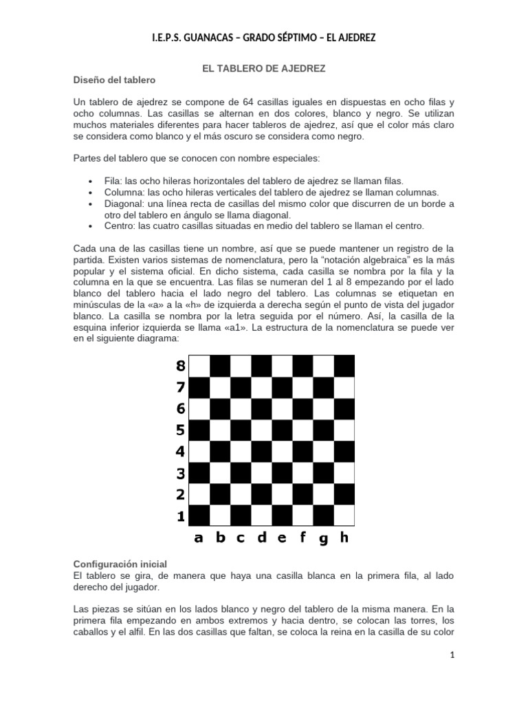 El Ajedrez | PDF | Ajedrez | Juegos de estrategia abstractos
