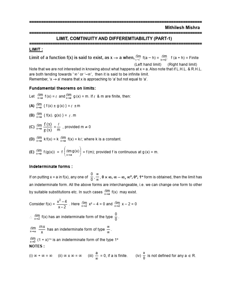 Limit | PDF