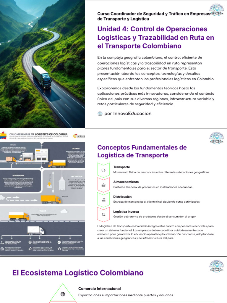 Unidad 4 Control de Operaciones Logísticas y Trazabilidad en Ruta en El ...