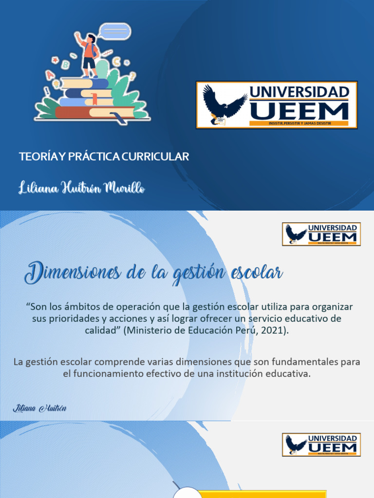 Dimensiones de La Gestión Escolar | PDF | Pedagogía | Enseñando