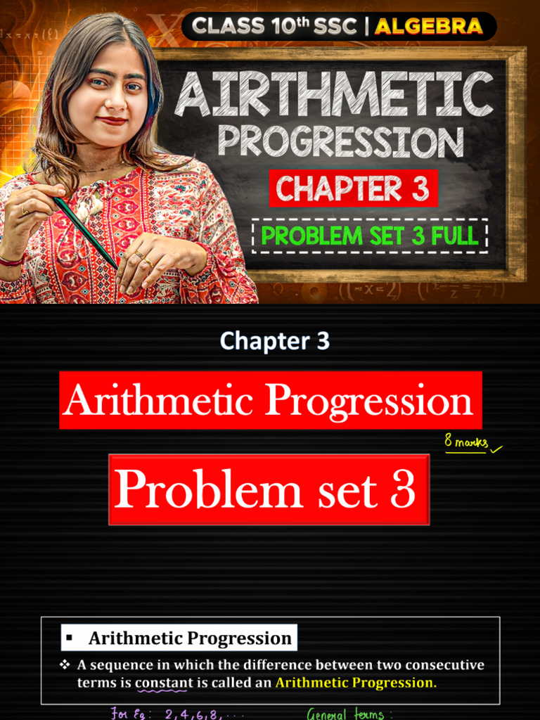 Arithmetic Progression Problem Set 3 | PDF