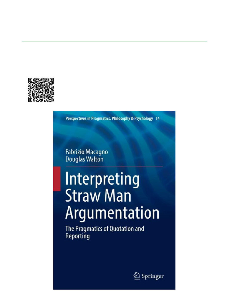 Interpreting Straw Man Argumentation The Pragmatics of Quotation and ...